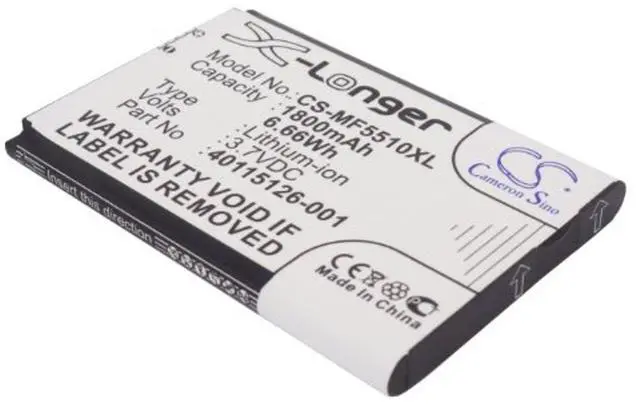 Alt view image 5 of 5 - Cameron Sino Battery for Novatel Wireless Mifi 500 LTE, MiFi 5510, MiFi 5510L, MiFi 5580, MiFi M100, MiFi5510, MiFi5510L, MiFi5580 1800mAh
