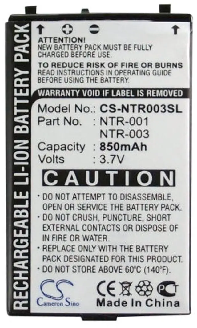 Alt view image 5 of 5 - Cameron Sino  Battery for Nintendo NDS  PN. BAT-GBASP-1LI, BT-M12, NTR-001, NTR-003  
850mAh / 3.15Wh