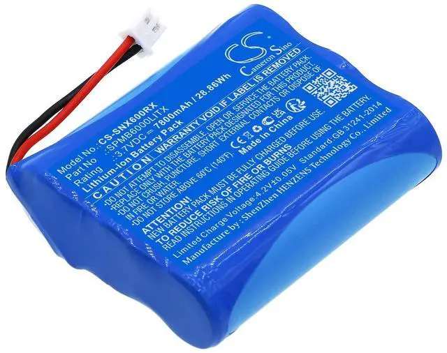 Alt view image 3 of 5 - Cameron Sino Battery for Spektrum Transmitter iX12, Transmitter NX6, Transmitter NX8 PN:Spektrum SPMB6000LITX 7800mAh / 28.86Wh