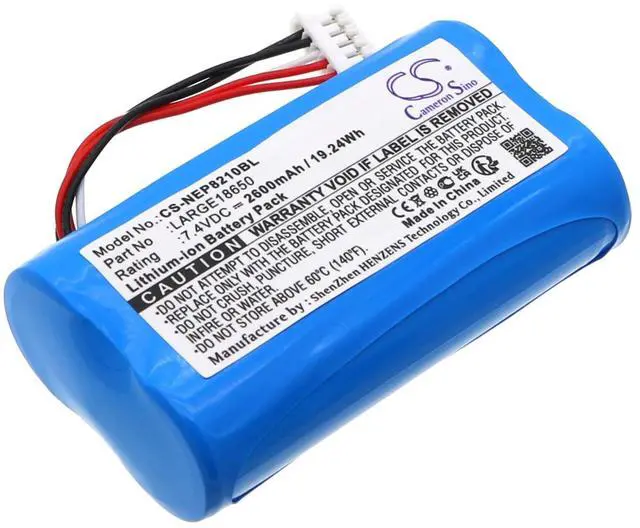 Main image of Cameron Sino Battery for Bancamiga AMP7000, 8210; Dejavoo QD4, QD2, WizarPOS Q2; NEWPOS NEW 8210, NEW8210 PN:NEWPOS LARGE18650 2600mAh / 19.24Wh