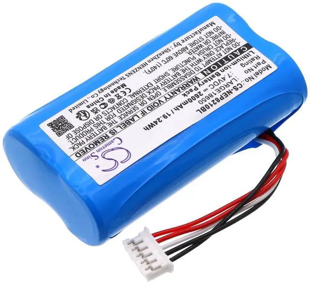 Alt view image 2 of 5 - Cameron Sino Battery for Bancamiga AMP7000, 8210; Dejavoo QD4, QD2, WizarPOS Q2; NEWPOS NEW 8210, NEW8210 PN:NEWPOS LARGE18650 2600mAh / 19.24Wh