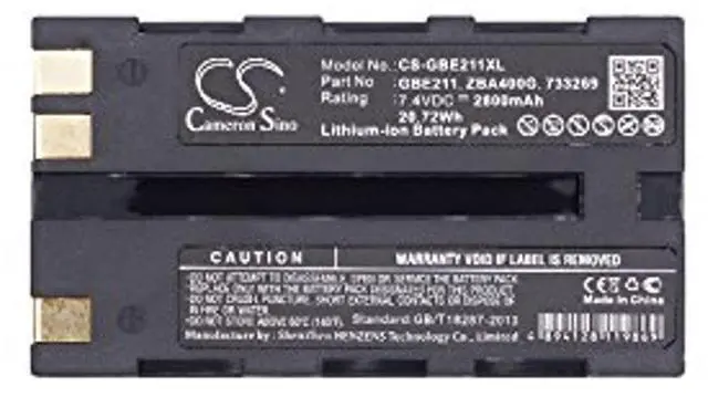 Alt view image 5 of 5 - Cameron Sino Battery for GEOMAX Stonex R6, Zoom 20, Zoom 30, Zoom 35, Zoom 80, ZT80+ PN:GEOMAX ZBA200, ZBA400 2800mAh / 20.72Wh