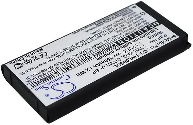 Alt view image 2 of 5 - Cameron Sino Battery for Nintendo DSi, NDSi, NDSiL PN:Nintendo C/TWL-A-BP, TWL-003 550mAh / 2.04Wh