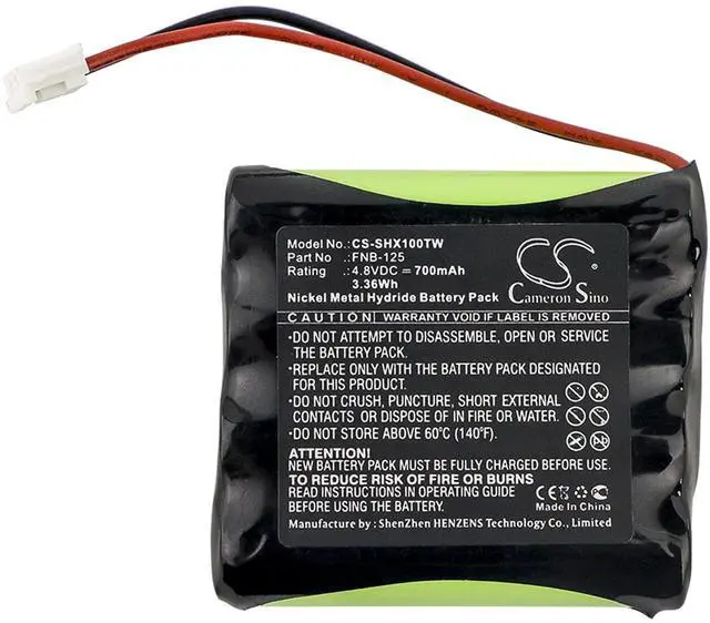 Main image of Cameron Sino Battery for Standard Horizon HX100  PN:Standard Horizon FNB-125 700mAh / 3.36Wh
