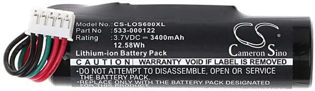 Alt view image 5 of 6 - Cameron Sino Battery for Logitech UE ROLL, UE ROLL 2, UE Roll Ears Boom, WS600, WS600BL, WS600VI PN:Logitech 533-000122, T11715170SWU 3400mAh / 12.58Wh