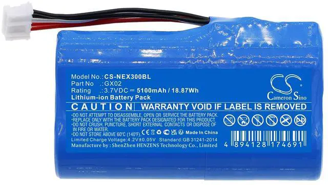 Alt view image 3 of 5 - Cameron Sino Battery for NEXGO N3, N5, N86 PN:NEXGO GX02 5100mAh / 18.87Wh