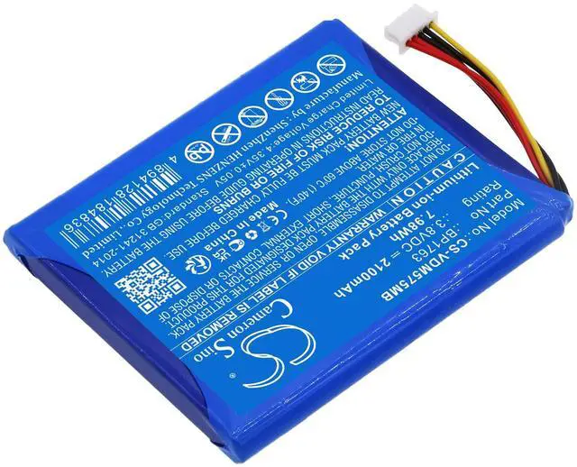 Alt view image 2 of 5 - Cameron Sino Battery for V-Tech 5" Digital Video Baby Monitor, HD Smart Wifi Video Monitor, RM5754, RM5754HD, VM5254 PN:V-Tech BP1763 2100mAh / 7.98Wh