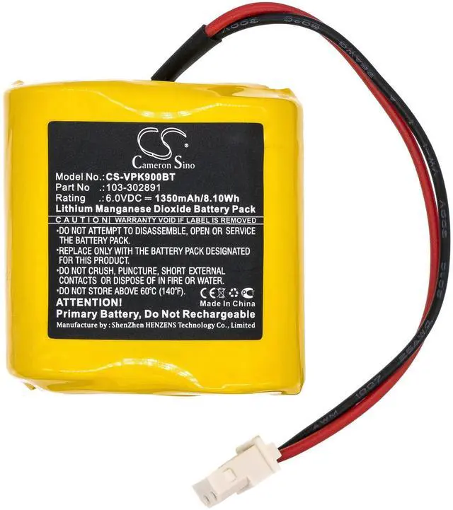 Alt view image 3 of 5 - Cameron Sino Battery for Visonic Next CAM, Next CAM K9 PG2 wide angle, Next CAM PG2, Next CAM PGS PN:Visonic 103-302891, 103-302915, EVE2CR17450-C, GP2CR123A, OSA363 1350mAh / 8.10Wh