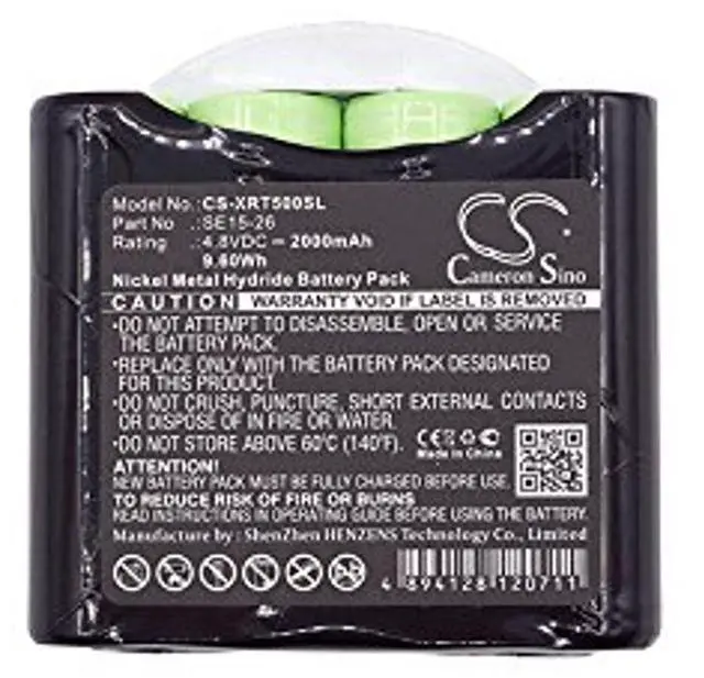 Alt view image 5 of 5 - Cameron Sino Battery for X-Rite 500, 504, 508, 518, 520, 528, 530 PN:X-Rite SE15-26 2000mAh / 9.60Wh