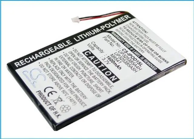 Main image of Cameron Sino Battery for 2nd Generation, iPOD 1st PN: P325385A4H 1600mAh / 5.92Wh
