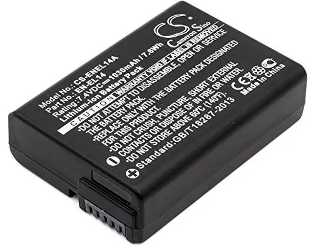 Main image of Cameron Sino Battery for Nikon Coolpix P7000, Coolpix P7100, Coolpix P7700, Coolpix P7800, D3100, D3100 DSLR, D3200, D3200 DSLR,