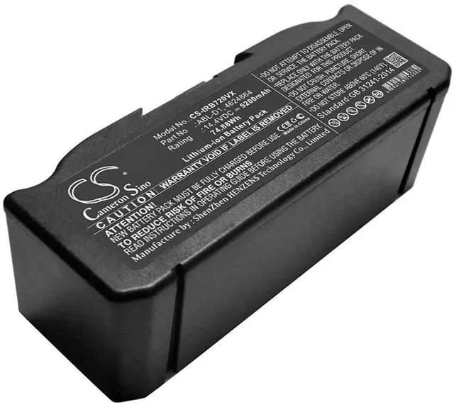 Alt view image 5 of 7 - Cameron Sino Battery for iRobot 7150, i31502F, i8550, Roomba 5150, Roomba i7158, Roomba i7550, Roomba i755020, Roomba i7558, Roomba i8, Roomba i8+, Roomba J7 5200mAh