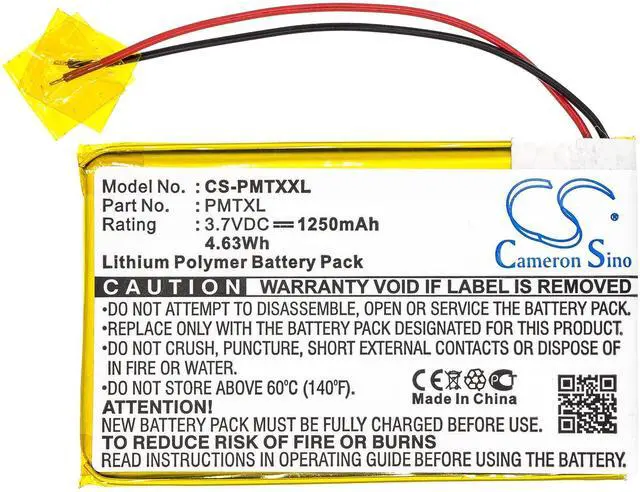 Alt view image 3 of 5 - Cameron Sino Battery for Palm Tungsten TX PN:Palm 1250mAh / 4.63Wh