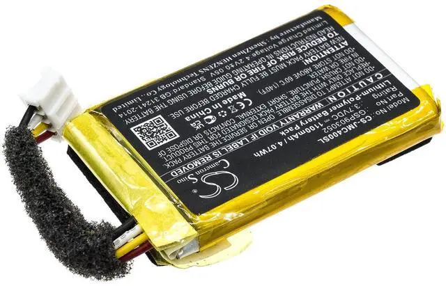 Alt view image 2 of 7 - Cameron Sino Battery for JBL AN0402-JK0009880, Clip 4 PN:JBL GSP903052 1100mAh / 4.07Wh