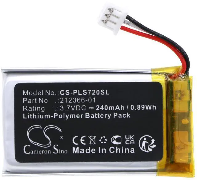 Alt view image 3 of 5 - Cameron Sino Battery for Plantronics Savi 7200 Office, Savi 7210 Office, Savi 7220 Office PN:Plantronics 212366-01, 216261-01 240mAh / 0.89Wh