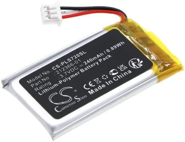 Main image of Cameron Sino Battery for Plantronics Savi 7200 Office, Savi 7210 Office, Savi 7220 Office PN:Plantronics 212366-01, 216261-01 240mAh / 0.89Wh