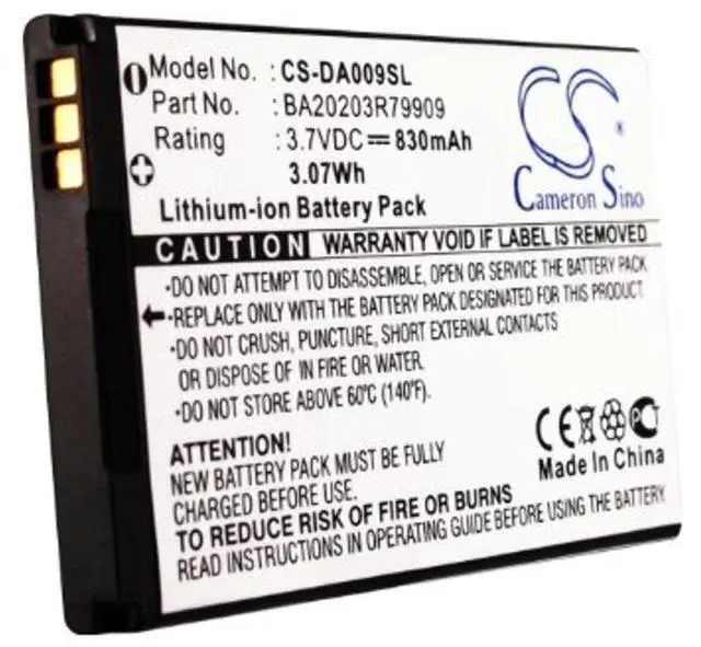 Alt view image 5 of 5 - Cameron Sino Battery for Creative Zen Micro Photo PN:Creative BA20203R79909, DAA-BA0009 830mAh