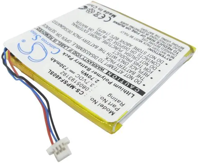 Alt view image 2 of 6 - Cameron Sino Battery for SanDisk Sansa View 8GB, Sansa View 16GB, Sansa View 32GB, Sansa SMDX10R-8192K-P70, Sansa View 600mAh / 2.22Wh