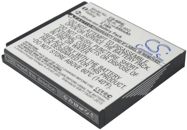 Main image of Cameron Sino Battery for Canon Digital IXUS 100 IS, PowerShot SD430 WIRELESS, PowerShot SD450, PowerShot SD600, PowerShot SD630, PowerShot SD750, PowerShot SD780 IS, PowerShot SD940 IS, PowerShot TX1