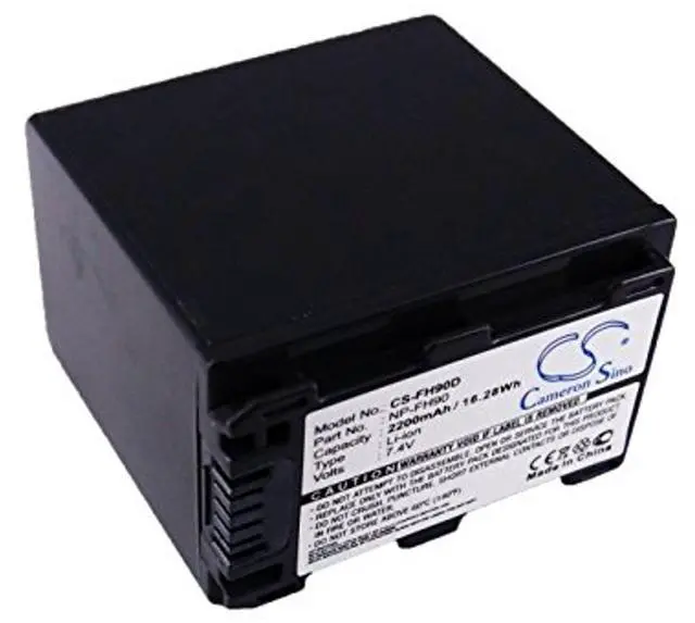 Main image of Cameron Sino Battery for Sony CR-HC51E, DCR-30, HDR-TG1E, HDR-UX10, HDR-UX19E, HDR-UX20, HDR-UX20/E, HDR-UX3E, HDR-UX5, HDR-UX5E, HDR-UX7, HDR-UX7E, HDR-UX9E PN:Sony NP-FH90 2200mAh