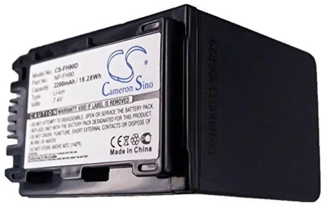 Alt view image 5 of 5 - Cameron Sino Battery for Sony CR-HC51E, DCR-30, HDR-TG1E, HDR-UX10, HDR-UX19E, HDR-UX20, HDR-UX20/E, HDR-UX3E, HDR-UX5, HDR-UX5E, HDR-UX7, HDR-UX7E, HDR-UX9E PN:Sony NP-FH90 2200mAh