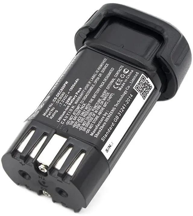 Alt view image 4 of 4 - cameron sino Battery for DCB095, DCF680, DCF680N1, DCF680N2, DCF682, DCL023, DW4390 PN: DCB080 1000mAh / 7.20Wh