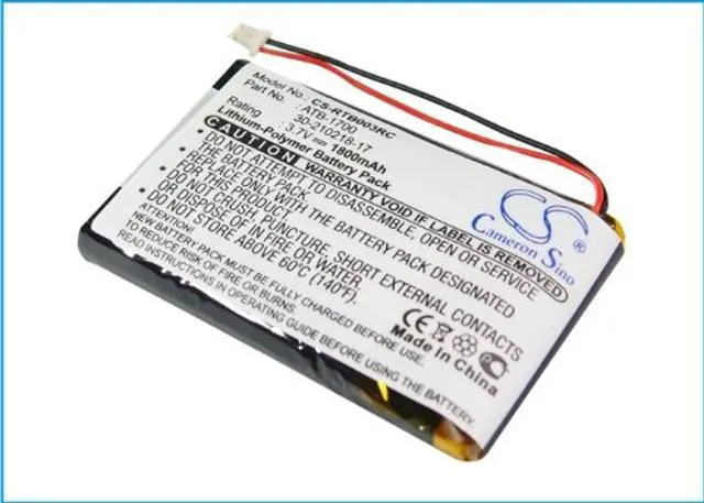 Alt view image 3 of 5 - Cameron Sino Battery for RTI T3V, T3-V, T3-V+ PN:RTI 30-210218-17, ATB-1700 1800mAh / 6.66Wh