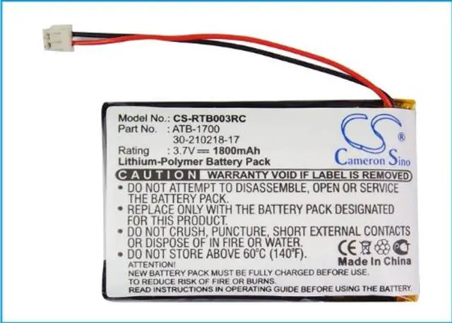 Alt view image 5 of 5 - Cameron Sino Battery for RTI T3V, T3-V, T3-V+ PN:RTI 30-210218-17, ATB-1700 1800mAh / 6.66Wh