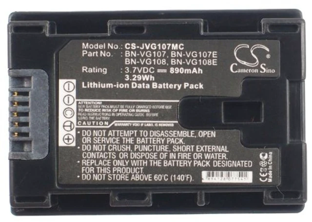 Alt view image 5 of 5 - Cameron Sino Battery for GZ-MS230BEU, GZ-MS230BU, GZ-MS230RU, GZ-MS230RUC, GZ-MS230RUS, GZ-MS230U, GZ-MS240, GZ-MS240AUS, GZ-MS250, GZ-MS250BEK, GZ-MS250BEU 890mAh