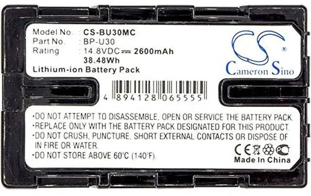 Alt view image 5 of 5 - Cameron Sino Battery for Sony HD422, PMW-100, PMW-150, PMW-EX260, PMW-EX280, PMW-EX3, PMW-EX3R, PMW-F3, PMW-F3K, PMW-F3L, PXW-FS5, PXW-FS7, PXW-X180, XDCAM EX 2600mAh