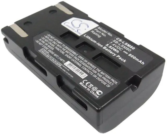 Main image of Cameron Sino Battery for SC-D365, SC-D366, SC-D371, SC-D372, SC-DC164, SC-DC165, VP-DC563, VP-DC563i, VP-DC565WBi, VP-DC565Wi, VP-DC575WB, VP-DC575Wi 800mAh