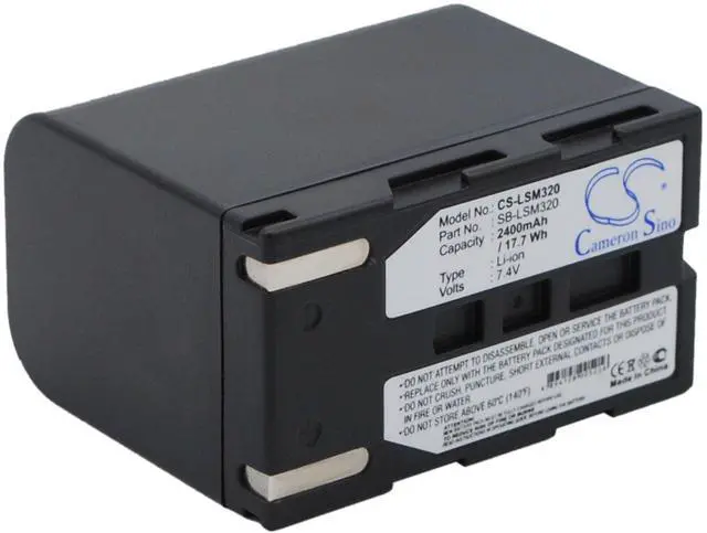 Alt view image 2 of 5 - Cameron Sino Battery for Samsung SC-D263, VP-DC165WB, VP-DC165Wi, VP-DC171, VP-DC171W, VP-DC173, VP-DC175WB, VP-DC563i, VP-DC565WBi, VP-DC565Wi, VP-DC575WB, VP-DC575WB/XEU PN: SB-LSM320 2400mAh