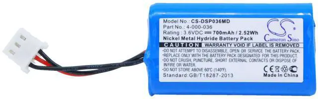 Main image of Cameron Sino Battery for Portable Pipet-Aid PK, Portable Pipet-Aid XL, Portable Pipet-Aid XP2 PN: 4-000-036 700mAh / 2.52Wh