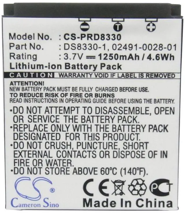 Alt view image 5 of 5 - Cameron Sino Battery for Avant S10, S10x6, S8, S8x6 PN:Avant BATS8 1250mAh / 4.63Wh
