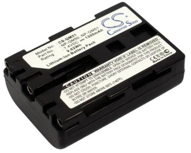 Main image of Cameron Sino Battery for CCD-TR108, CCD-TR208, HVR-A1N, HVR-A1P, HVR-A1U, MVC-CD200, MVC-CD250, MVC-CD300, MVC-CD350, MVC-CD400, MVC-CD500 1300mAh