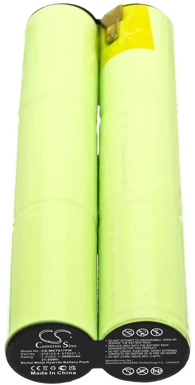 Alt view image 4 of 5 - Cameron Sino Battery for 6010SD, 6010SDW, 6070D, 6076DW, 6170D, 6176D, 6176DW, 6176DWF, M001 PN:678037-1, 678103-4 3000mAh / 21.60Wh