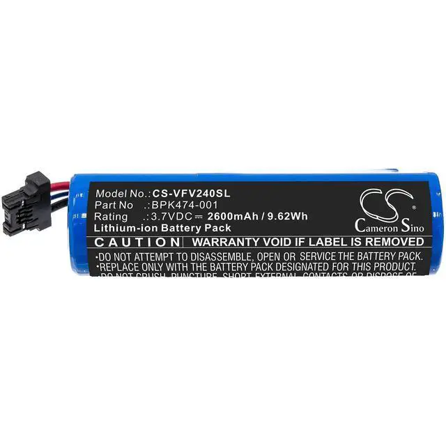 Alt view image 3 of 6 - Cameron Sino Battery for Verifone 3GBWC, V240m Plus PN:Verifone BPK474-001 2600mAh / 9.62Wh