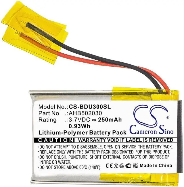 Alt view image 3 of 5 - Cameron Sino Battery for Bosch BDU3XX, Intuvia Display, Performance Line CX PN:Bosch AHB502030 250mAh / 0.93Wh