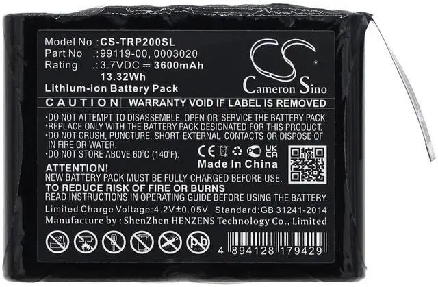 Alt view image 3 of 4 - Cameron Sino Battery for Trimble PG200, R1 PN:Trimble 0003020, 99119-00 3600mAh / 13.32Wh