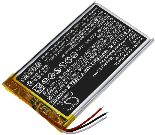 Alt view image 2 of 4 - Cameron Sino Battery for Rand McNally TND-740 PN:Rand McNally MLP454094 2200mAh / 8.14Wh