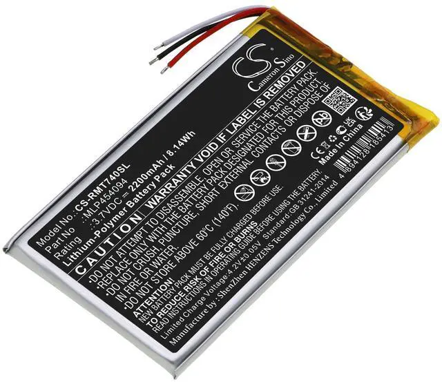 Alt view image 3 of 4 - Cameron Sino Battery for Rand McNally TND-740 PN:Rand McNally MLP454094 2200mAh / 8.14Wh