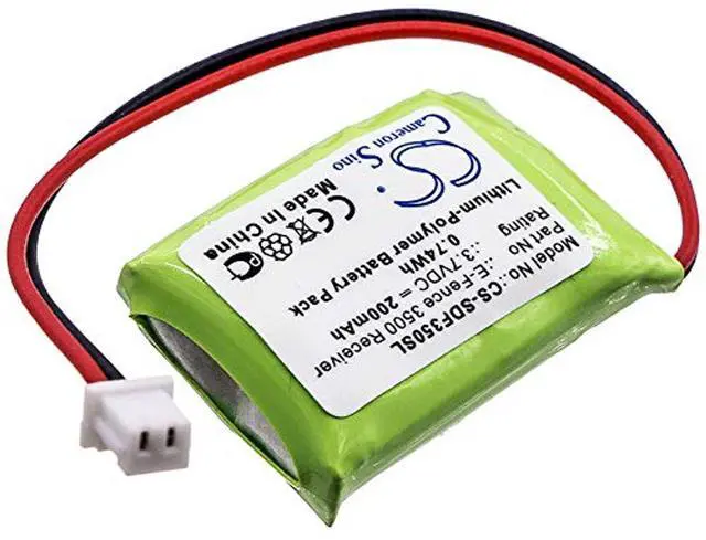 Alt view image 2 of 4 - Cameron Sino Battery for Dogtra E-Fence 3500 Receiver, YS-300 Bark Collar PN:Dogtra 200mAh / 0.74Wh