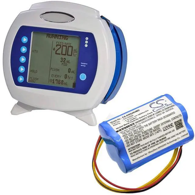Alt view image 6 of 6 - Cameron Sino Battery for Covidien Kangaroo ePump PN:Covidien 1041411, 382400, F010484 3800mAh / 18.24Wh