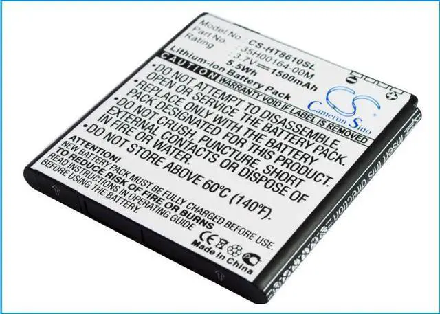 Alt view image 2 of 5 - Cameron SinoBattery for HTC EVO 3D, Pyramid, Shooter, PG86100, Rider, EVO 4G, G17, X515e, X515, X515M, C470 and others 1500mAh / 5.55Wh