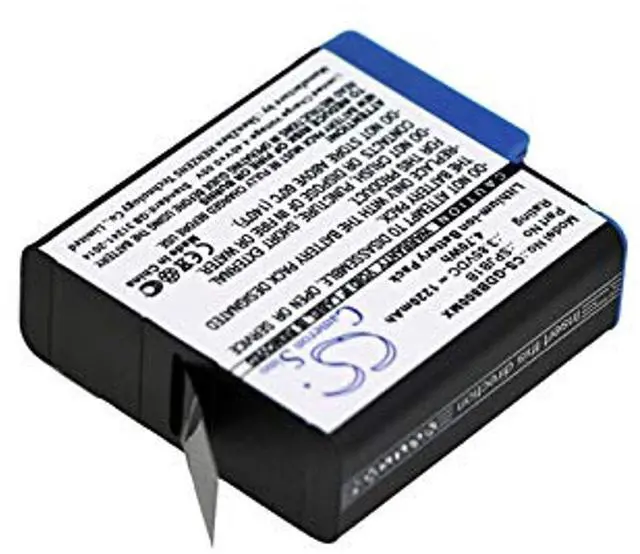 Alt view image 2 of 3 - Cameron Sino Battery for GoPro HD8.01, Hero 5 Black, Hero 6 Black, Hero 7 Black, Hero 7 White, Hero 8, Hero 8 Black PN:GoPro 601-10197-00, 601-27537-000, AHDBT-801, SPJB1B 1220mAh / 4.70Wh