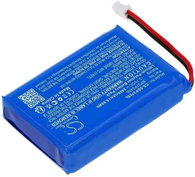 Alt view image 2 of 5 - Cameron Sino Battery for Dogtra Grain Valley Special Edition O, Pathfinder, Pathfinder TRX PN:Dogtra BP37P2400 2400mAh / 8.88Wh