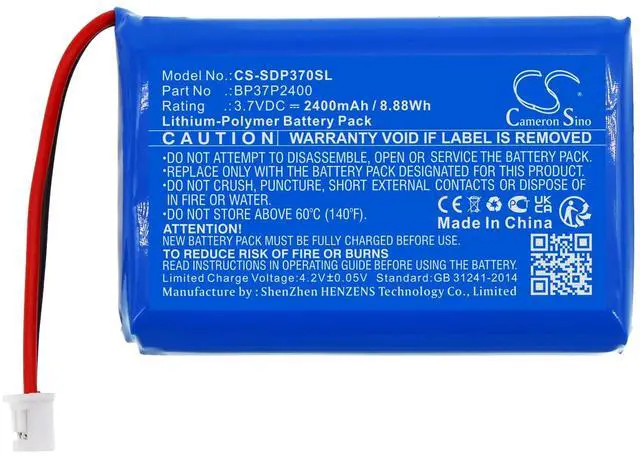 Alt view image 3 of 5 - Cameron Sino Battery for Dogtra Grain Valley Special Edition O, Pathfinder, Pathfinder TRX PN:Dogtra BP37P2400 2400mAh / 8.88Wh