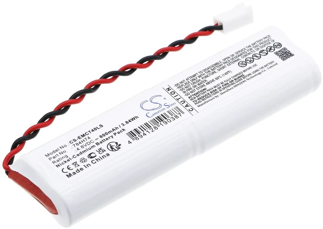 Main image of Cameron Sino Battery for DUAL-LITE SEWLDGBE, SEWLDGWE, SEWLDRBE, SEWLDRWE, SEWLSGBE, SEWLSGWE, SEWLSRWE PN:DUAL-LITE 784H74 800mAh / 3.84Wh