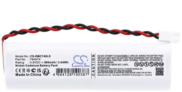 Alt view image 3 of 4 - Cameron Sino Battery for DUAL-LITE SEWLDGBE, SEWLDGWE, SEWLDRBE, SEWLDRWE, SEWLSGBE, SEWLSGWE, SEWLSRWE PN:DUAL-LITE 784H74 800mAh / 3.84Wh