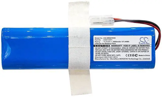 Main image of Cameron Sino Battery for Hoover BH70970, Rogue 970 Robot Vacuum, Rogue 970 Wi-Fi Connected, Rogue 970 Wi-Fi Connected Robo PN:Hoover 440011973 2600mAh / 37.44Wh